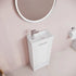 Deco Satin White 400mm Floor Standing Cabinet & Basin