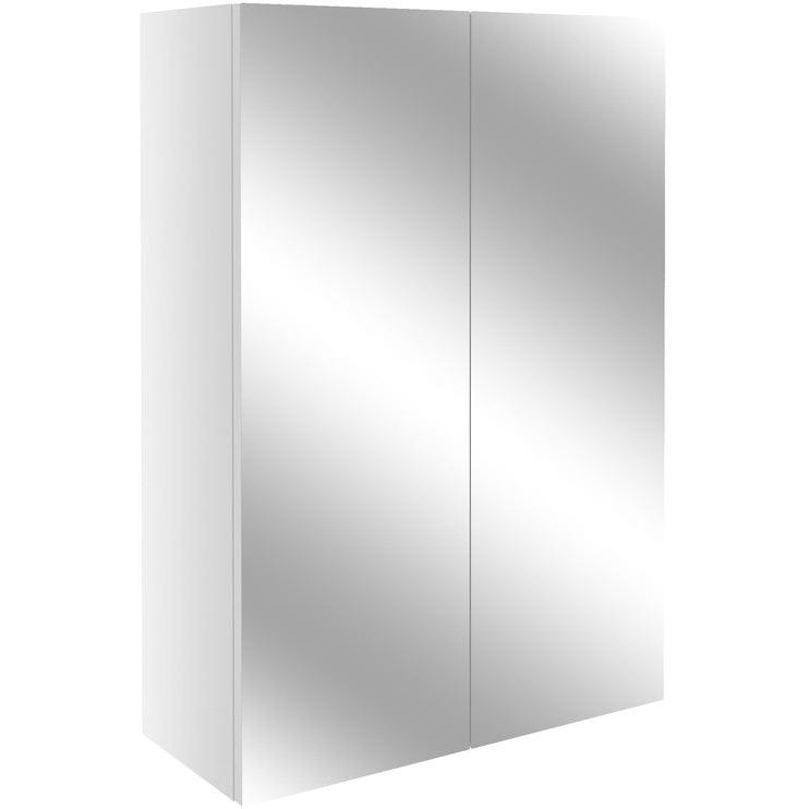 Zaira 500mm Mirrored Unit - White Gloss