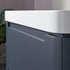 calvino 500mm 2 drawer wall hung basin unit matt indigo, Alessio, Wall Hung Vanity Unit, 4