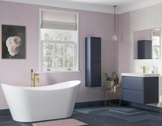 Calvino Indigo Freestanding Bath Suite - 600mm Basin Unit