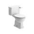 Florence Close Couple WC & Satin White Wood Effect Toilet Seat