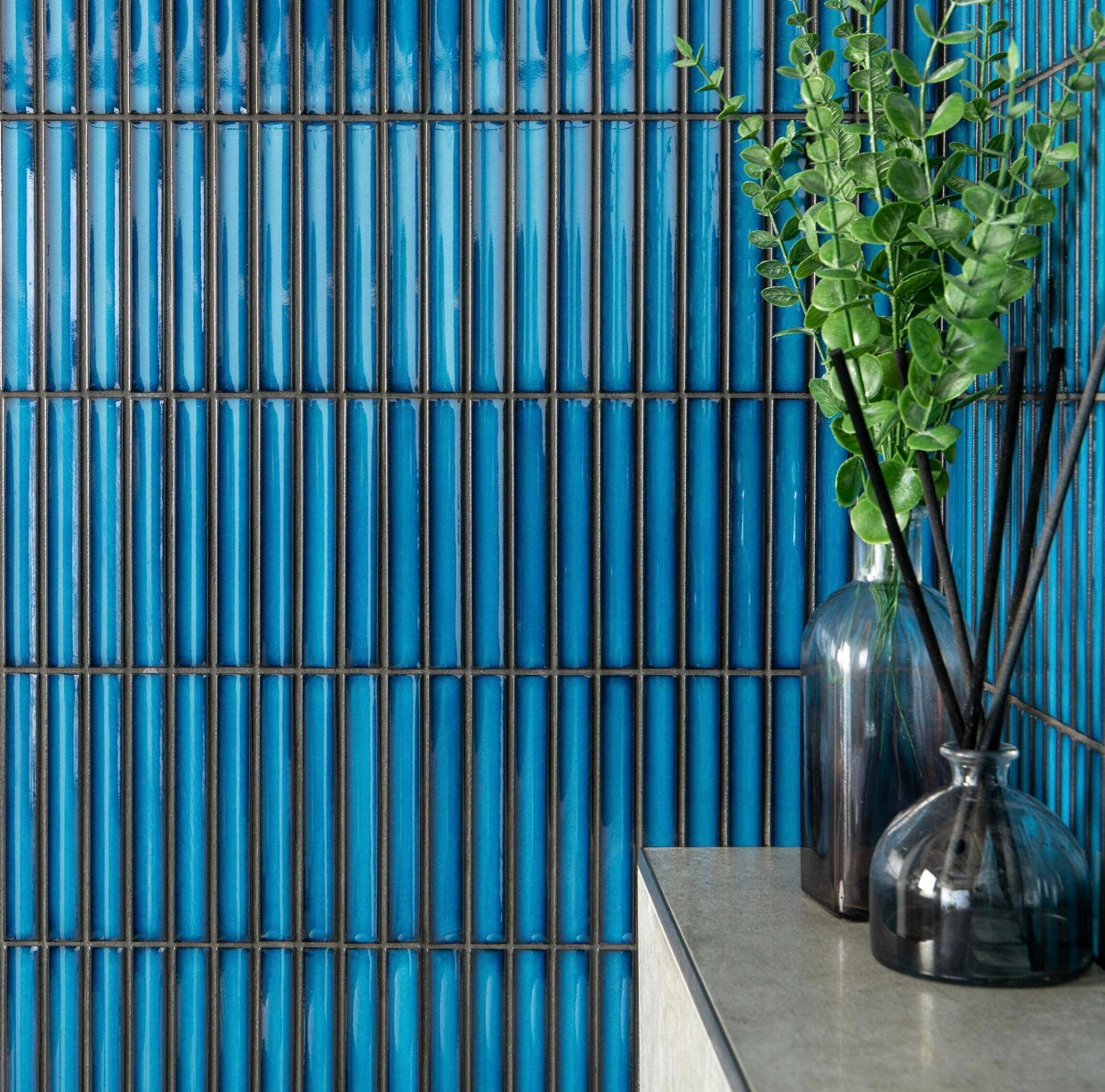 Kitkat Blue Mosaic 300x300 (Price Per sheet) Tiles