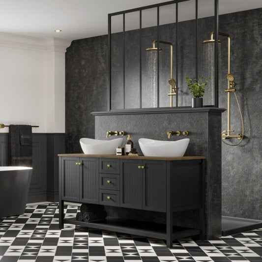 Multipanel Graphite Elements Linda Barker Wet Wall Shower Panel