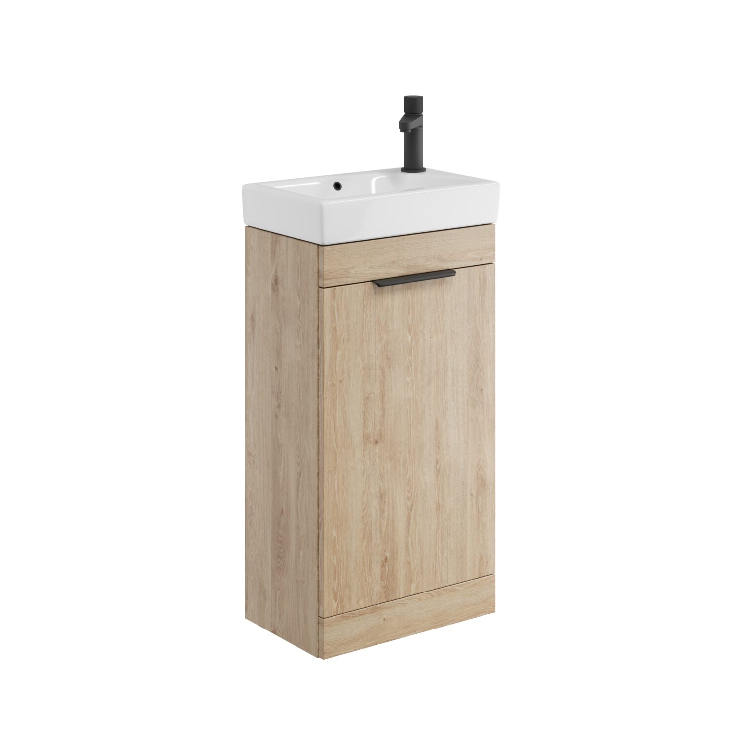 Esme Cloakroom Unit Davos Oak With Basin & Handle