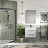 london 615mm wall hung basin unit basin matt white with black handles, Alessio, Wall Hung Vanity Unit, 2