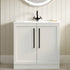 london 815mm floor standing basin unit basin matt white with black handles, Alessio, Sink Vanity Unit, Basin Unit, 1