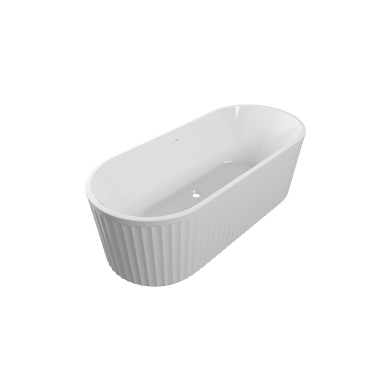 Jadore Fluted Freestanding Bath 1700x750x570mm