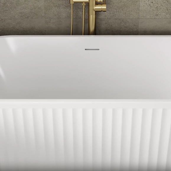 Jadore, fluted, freestanding, bath