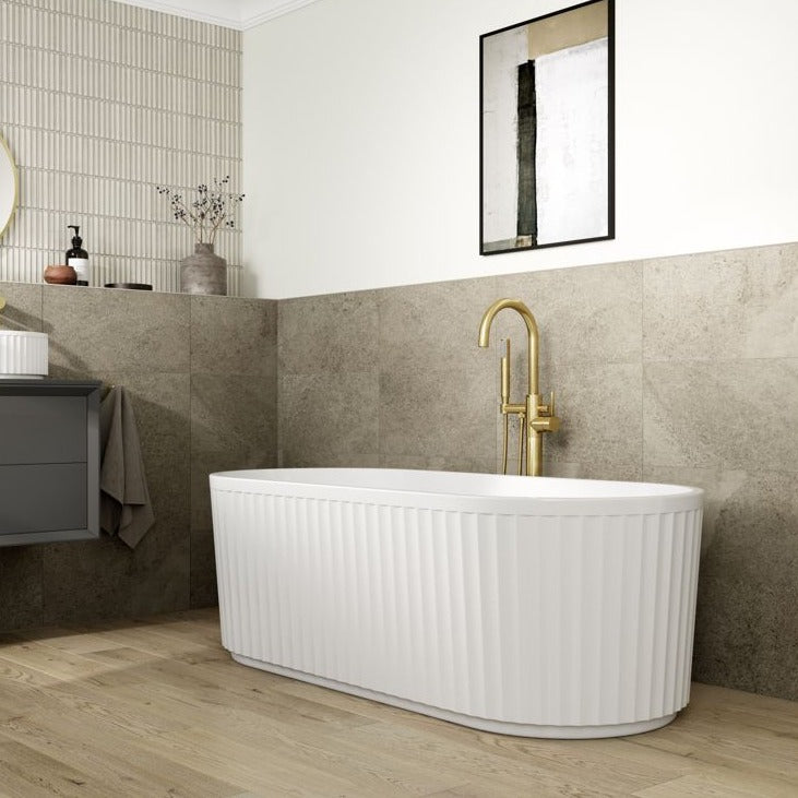 Jadore, fluted, freestanding, bath