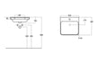 Alfa 500mm Wall Hung Basin Unit & Basin - Textured Oak