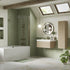 kuba 500mm wall hung basin unit basin textured oak, Alessio, Wall Hung Vanity Unit, 2