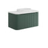 linea curve 900 unit with counter top brushed brass frame, SCUDO, Wall Hung Vanity Unit, 4