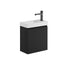 linea cloakroom basin unit black, Scudo, Wall Hung Vanity Unit, 1