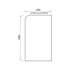 Scudo S6 Brushed Brass Radius Bath Screen