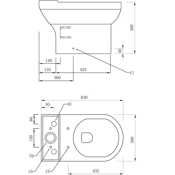 Elisa Basin And Close Coupled Toilet Set