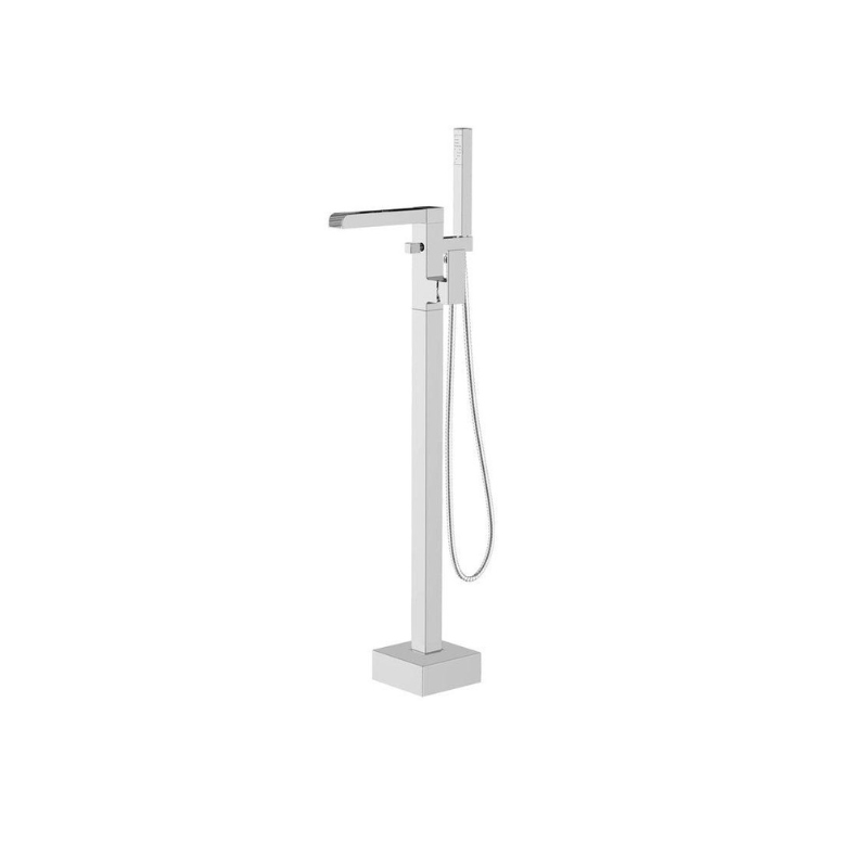 Leola Chrome Freestanding Bath Tap & Shower Mixer