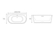 filippo freestanding bath 1700x750x570mm, Baths, Free Standing Baths, Alessio, 4