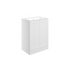 london 615mm floor standing basin unit basin matt white with black handles, Alessio, Sink Vanity Unit, Basin Unit, 2