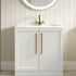 london 815mm floor standing basin unit basin matt white with gold handles, Alessio, Sink Vanity Unit, Basin Unit, 1