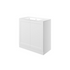 london 815mm floor standing basin unit basin matt white with black handles, Alessio, Sink Vanity Unit, Basin Unit, 3