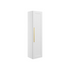 London 350mm Wall Hung 1 Door Tall Unit - Matt White with Gold Handle