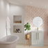 london 615mm floor standing basin unit basin matt white with gold handles, Alessio, Sink Vanity Unit, Basin Unit, 1