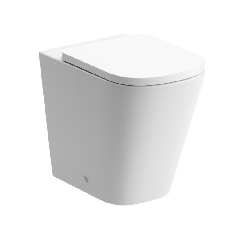 Luca Rimless Back To Wall Comfort Height WC & Soft Close Seat