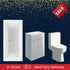 Lucio Bath Suite 1700mm with Grey Gloss 600mm Basin Unit And Toilet