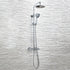 serena chrome round rigid riser shower set, Scudo, Mixer Showers, Showers, 1