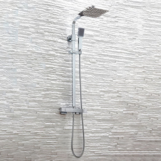 elliot chrome square rigid riser shower, Scudo, Mixer Showers, Showers, 1