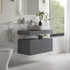 marbella 600mm wall hung grey marble basin unit set bottle trap, Alessio, Wall Hung Vanity Unit, 3
