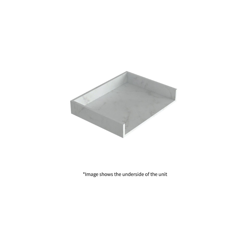 marbella 600mm wall hung white marble basin unit set bottle trap, Alessio, Wall Hung Vanity Unit, 5