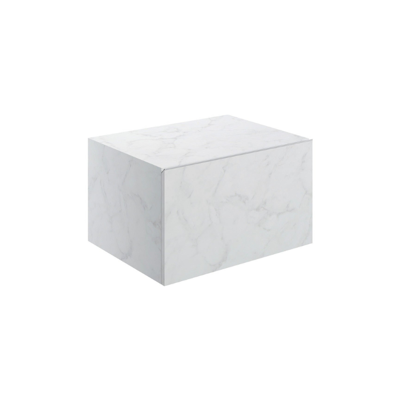marbella 600mm wall hung white marble basin unit set bottle trap, Alessio, Wall Hung Vanity Unit, 4