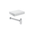 marbella 600mm wall hung white marble basin unit set bottle trap, Alessio, Wall Hung Vanity Unit, 7