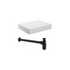 marbella 600mm wall hung white marble basin unit set bottle trap, Alessio, Wall Hung Vanity Unit, 8