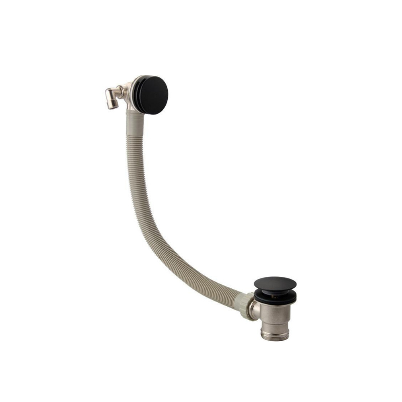 Matt Black Overflow Bath Filler