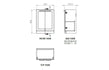 london 615mm floor standing 2 door basin unit basin matt peony gold handles, Alessio, Sink Vanity Unit, Basin Unit, 6