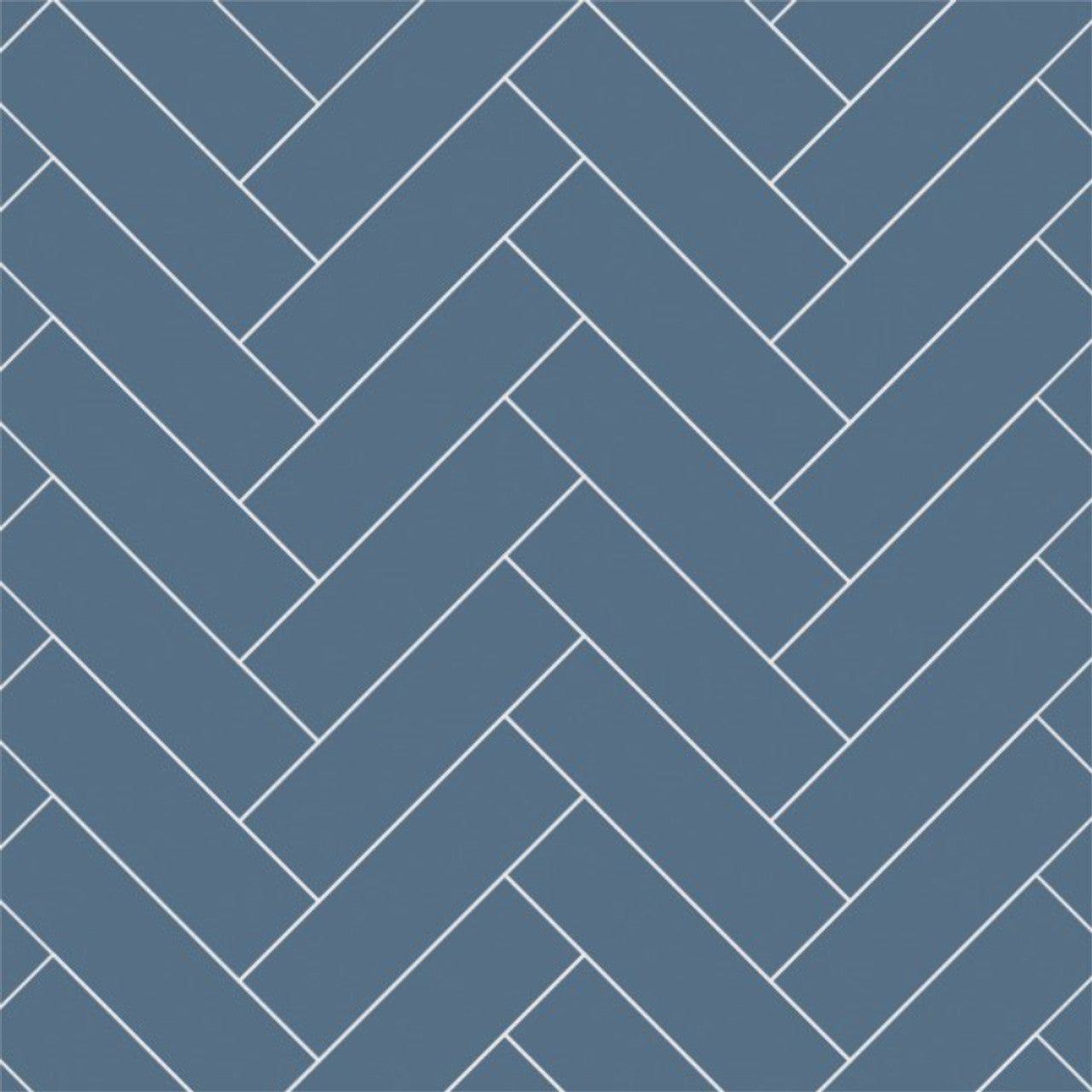 Multipanel Misty Blue Herringbone Tile Effect Wet Wall Shower Panel
