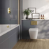 Multipanel Monument Grey Tile Effect Wet Wall Shower Panel