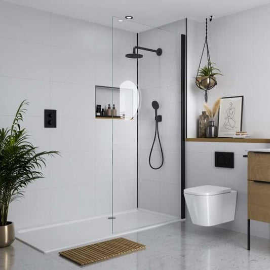 Multipanel White Grey Tile Shower Panel