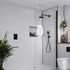 Multipanel White Grey Tile Effect Wet Wall Shower Panel