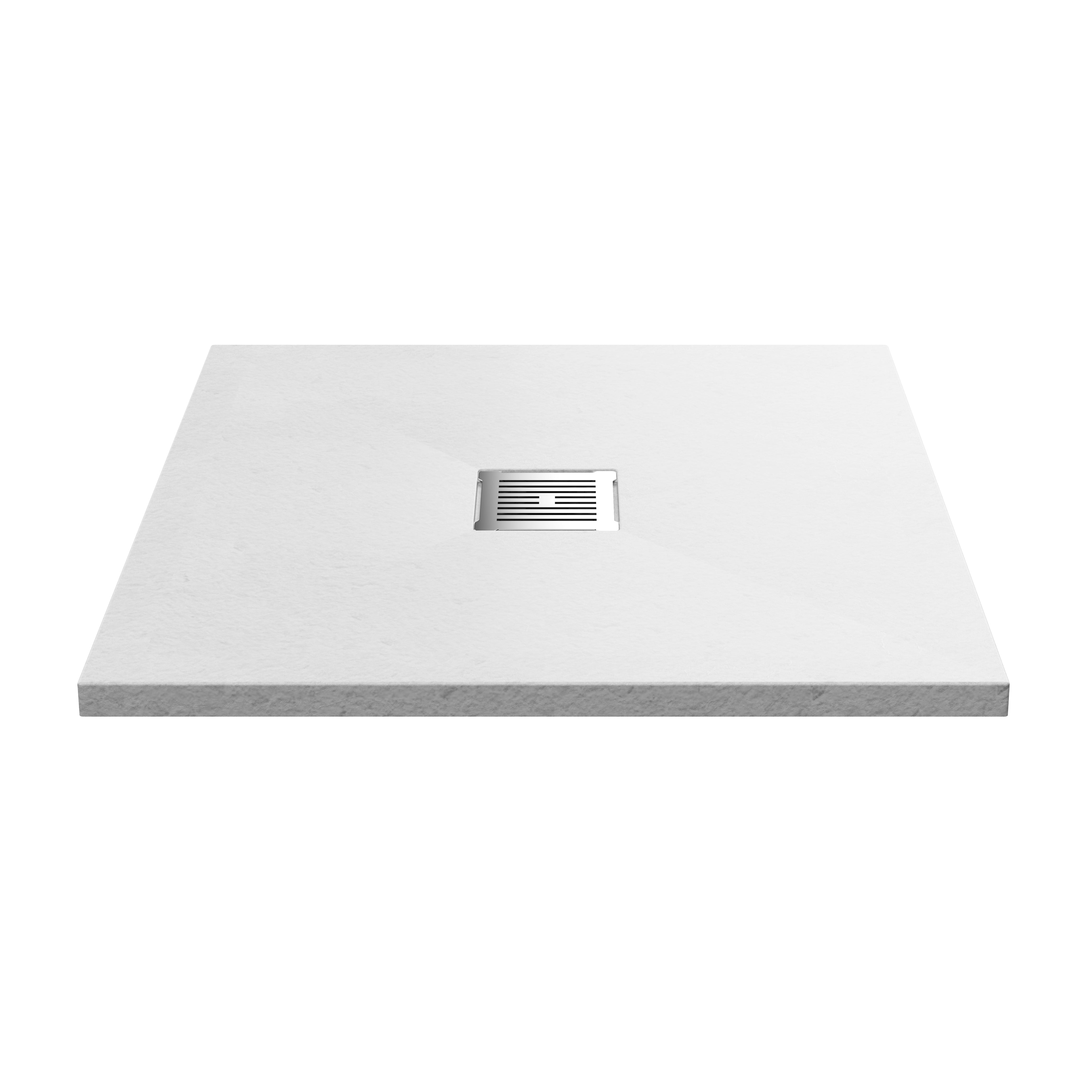 Nuie Square Shower Tray 800 x 800mm - White Slate