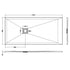 nuie rectangular shower tray 1700 x 800mmnlt61063, Nuie, white, Rectangular Trays, Shower Trays, Slate Shower Trays, 2