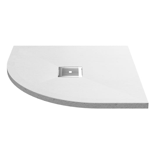 Nuie Quad Shower Tray 800 x 800mm - White Slate