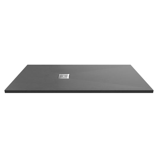 Nuie Rectangular Shower Tray 1600 x 800mm - Grey Slate