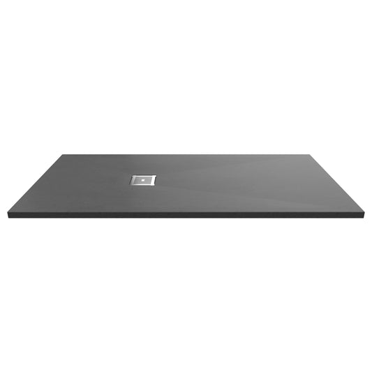 Nuie Rectangular Shower Tray 1700 x 800mm - Grey Slate