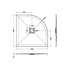 nuie quad shower tray 900 x 900mmnlt71106, Nuie, grey, Quadrant Trays, Shower Trays, Slate Shower Trays, 2