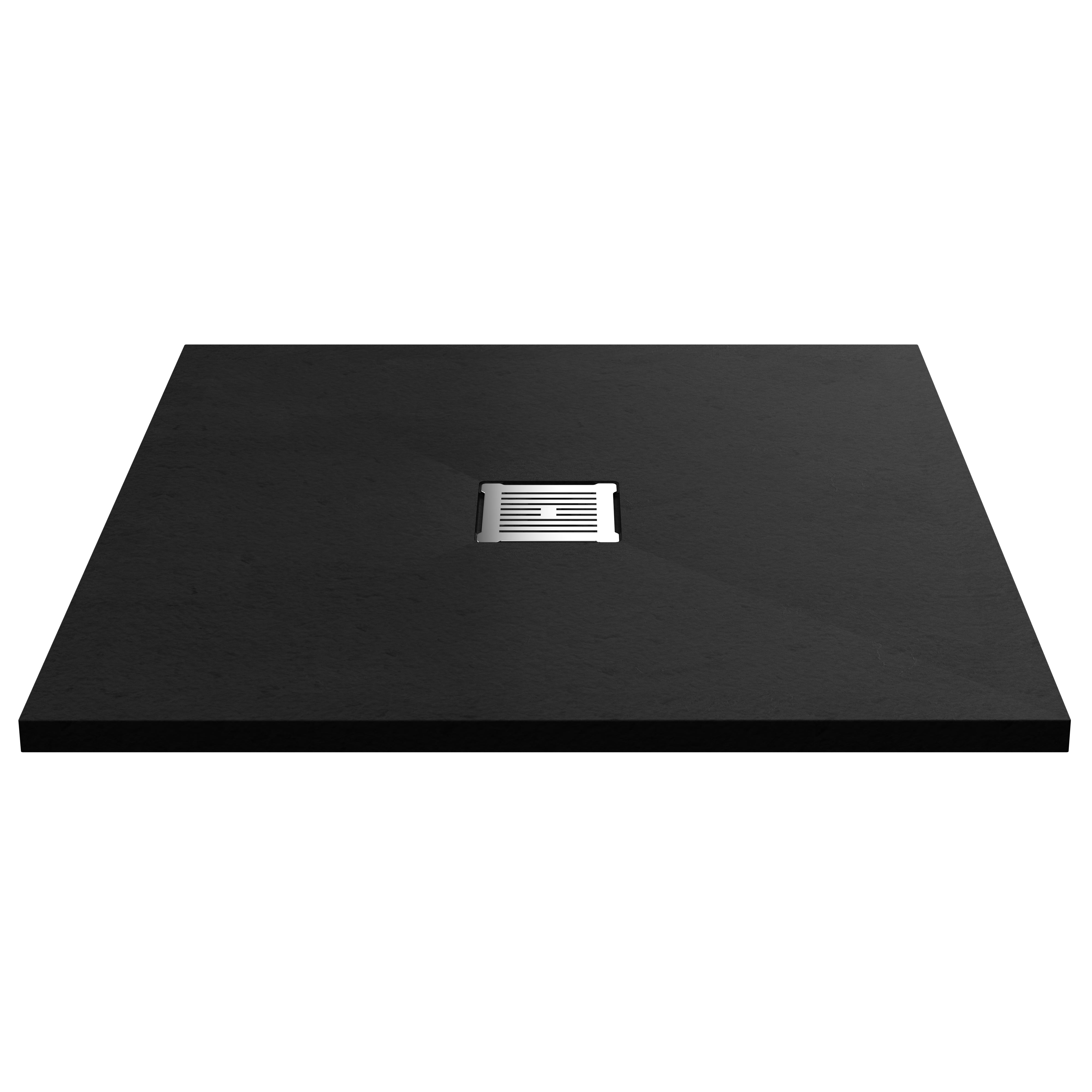 Nuie Square Shower Tray 900 x 900mm - Black Slate