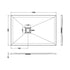 nuie rectangular shower tray 1200 x 800mmnlt91023, Nuie, black, Rectangular Trays, Shower Trays, Slate Shower Trays, 2