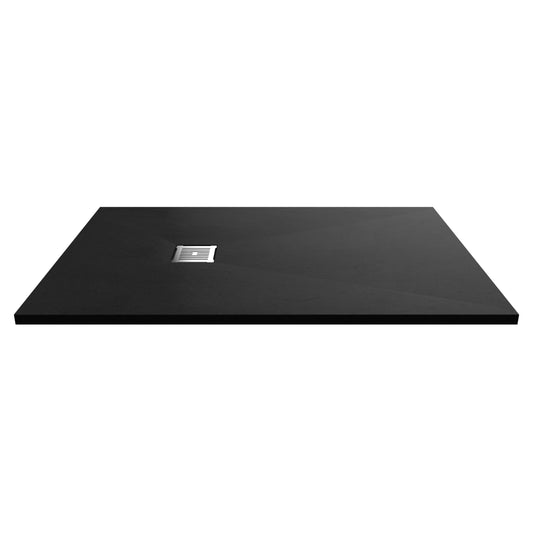 Nuie Rectangular Shower Tray 1400 x 900mm - Black Slate